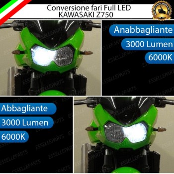 Conversione Fari Full LED ULTRA COMPATTA per KAWASAKI Z 750 2003-2006