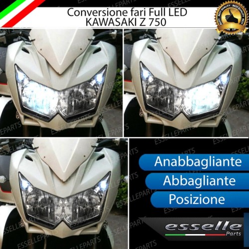 Conversione Fari Full LED ULTRA COMPATTA per KAWASAKI Z 750 2007-2014 ABS