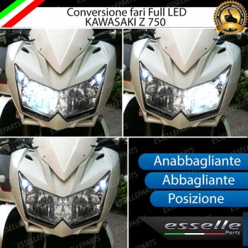 Conversione Fari Full LED ULTRA COMPATTA per KAWASAKI Z 750 2007-2014 ABS