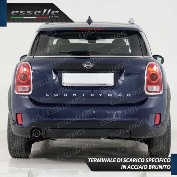 Terminale di Scarico Nero Brunito Inox per Countryman F60