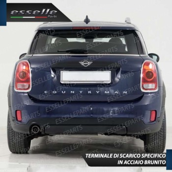 Terminale di Scarico Nero Brunito Inox per Countryman F60