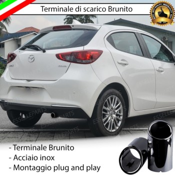 Terminale di Scarico Nero Brunito Inox per 2 III