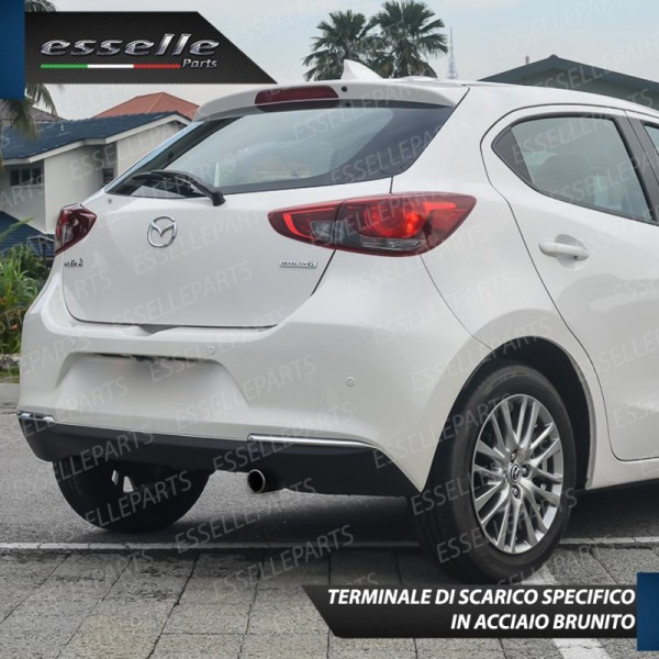 Terminale di Scarico Nero Brunito Inox per 2 III