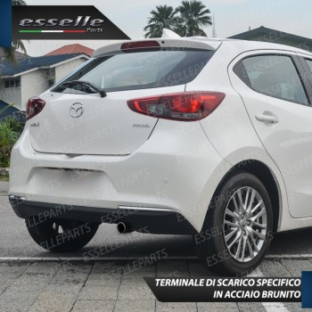 Terminale di Scarico Nero Brunito Inox per 2 III