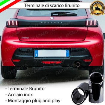 Terminale di Scarico Nero Brunito Inox per 208 II