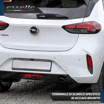 Terminale di Scarico Nero Brunito Inox per Corsa (F) Terminale di Scarico Nero Brunito Inox per Corsa (F)