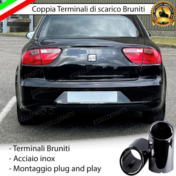 Terminali di Scarico Nero Brunito Inox per Exeo (3R)