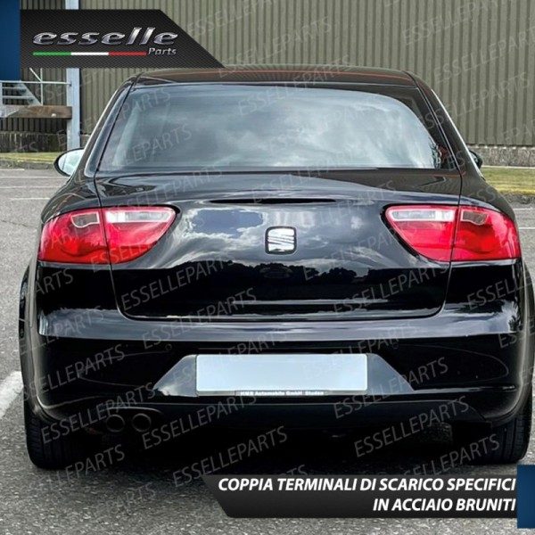 Terminali di Scarico Nero Brunito Inox per Exeo (3R)