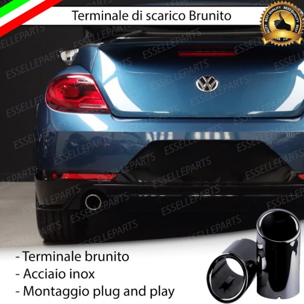 Terminale di Scarico Nero Brunito Inox per New Beetle 2