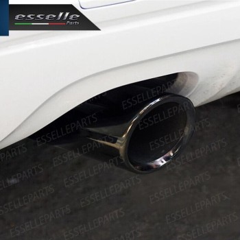 Terminale di Scarico Nero Brunito Inox per A4 (B9) (B9) Avant