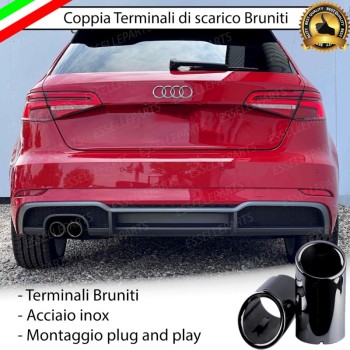 Terminali di Scarico Nero Brunito Inox per A3 (8V)