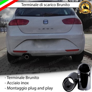 Terminale di Scarico Nero Brunito Inox per Leon 2 (1P) Terminale di Scarico Nero Brunito Inox per Leon 2 (1P)