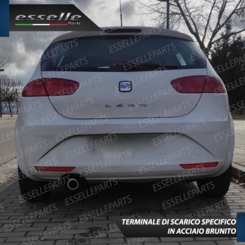 Terminale di Scarico Nero Brunito Inox per Leon 2 (1P) Terminale di Scarico Nero Brunito Inox per Leon 2 (1P)