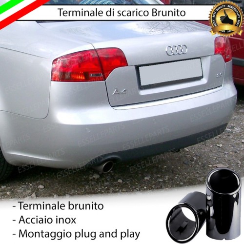 Terminale di Scarico Nero Brunito Inox per A4 (B7)