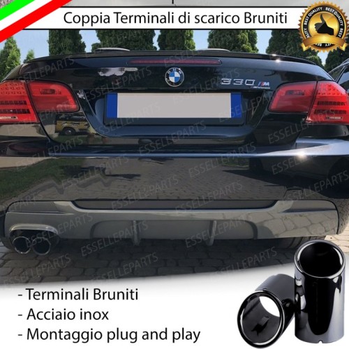 Terminali di Scarico Nero Brunito Inox per Serie 3 (E92 E93)