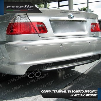 Terminali di Scarico Nero Brunito Inox per Serie 3 (E46)