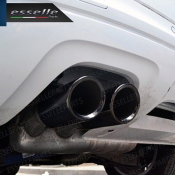 Coppia Terminali di scarico Bruniti in acciaio specifici per Audi A4 B8