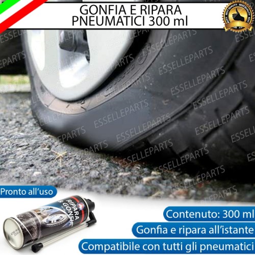Ripara Gomme auto gonfia e ripara ogni tipo di pneumatico foratura da 300 ml