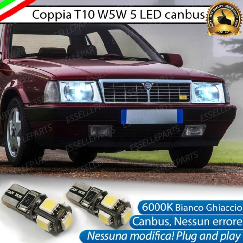 Luci posizione T10 W5W 5 LED Canbus Lancia Thema I