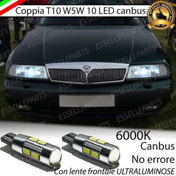 Lampade T10 W5W Canbus 10 LED no error luci posizione Lancia Kappa