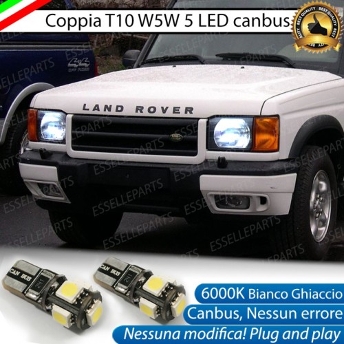 Luci posizione T10 W5W 5 LED canbus 6000K Discovery MK2 Pre-Restyling
