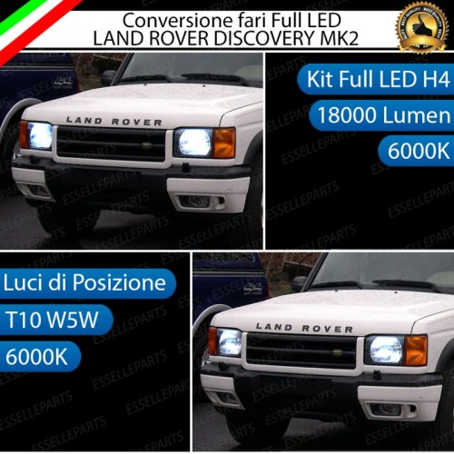 Conversione Fari Full LED 18000LM + 330LM Land Rover Discovery 2 Pre-Restyling