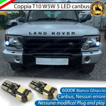 Luci posizione T10 W5W 5 LED canbus 6000K Discovery MK2 Restyling