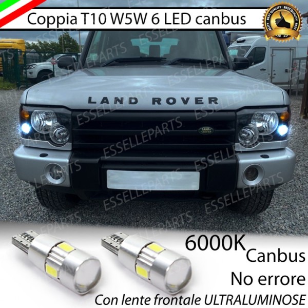 Luci posizione T10 W5W 6 LED 6000K Discovery 2 Restyling