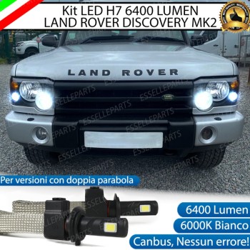 Kit Full LED H7 6400 Lumen 6000K bianco ABBAGLIANTI Land Rover Discovery MK2