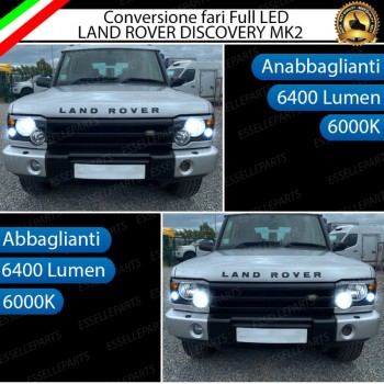 Conversione Fari Full LED 6000K bianco Land Rover Discovery 2