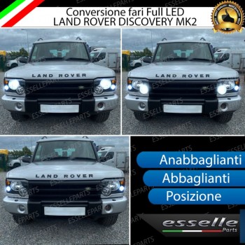 Conversione Fari Full LED 6000K bianco Land Rover Discovery 2 Restyling