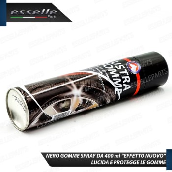 Nero Gomme Spray Lucida Pneumatici Nero Intenso Super Brillante Duraturo da 400 ml