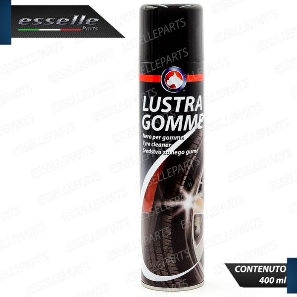 Nero Gomme Spray Lucida Pneumatici Nero Intenso Super Brillante Duraturo da 400 ml