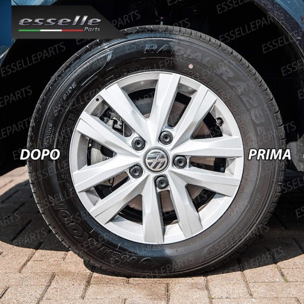 Nero Gomme Spray Lucida Pneumatici Nero Intenso Super Brillante Duraturo da 400 ml