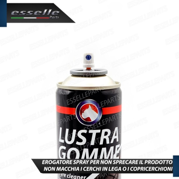3 Bombolette Nero Gomme Spray Lucida Pneumatici Nero Intenso Super Brillante
