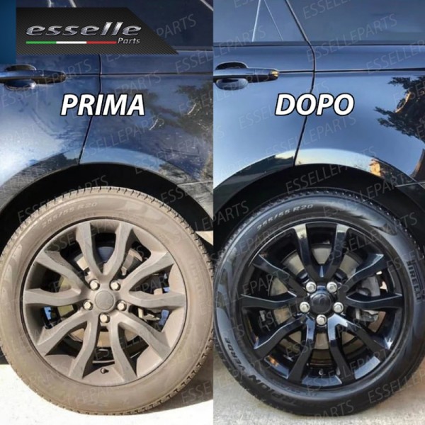 3 Bombolette Nero Gomme Spray Lucida Pneumatici Nero Intenso Super Brillante