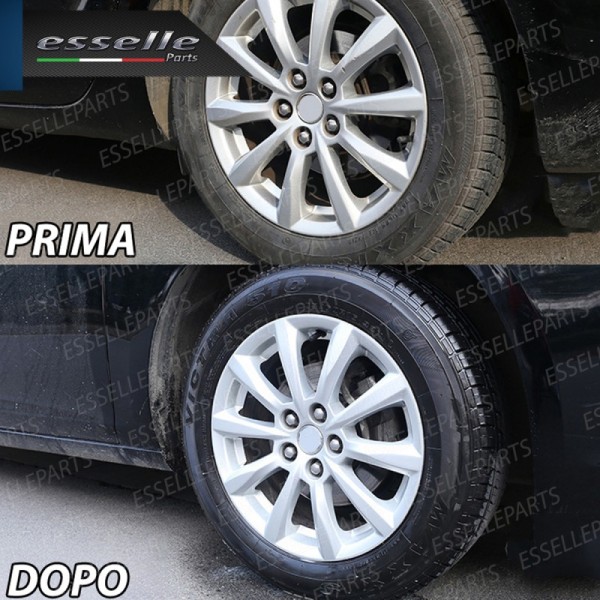 3 Bombolette Nero Gomme Spray Lucida Pneumatici Nero Intenso Super Brillante