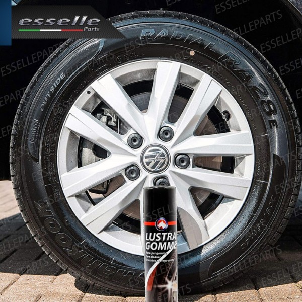 3 Bombolette Nero Gomme Spray Lucida Pneumatici Nero Intenso Super Brillante