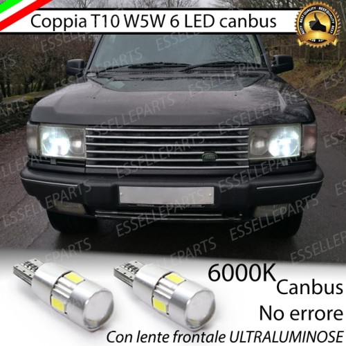Lampade T10 W5W Canbus 6 LED no error luci posizione Range Rover II