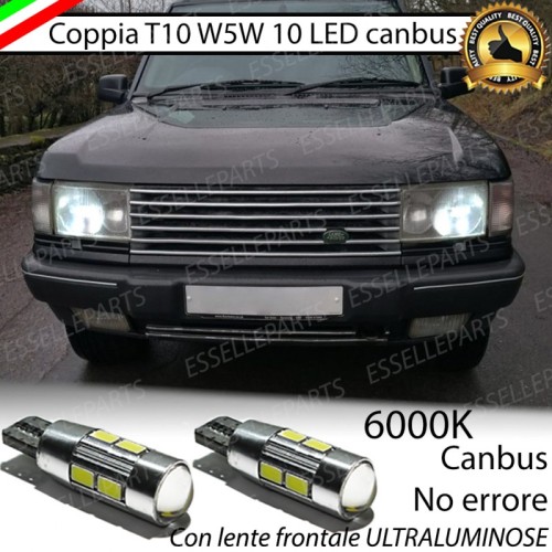 Lampade T10 W5W Canbus 10 LED no error luci posizione Range Rover II