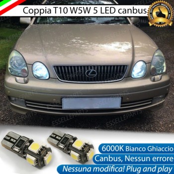 Luci posizione T10 W5W 5 LED Canbus Lexus GS II