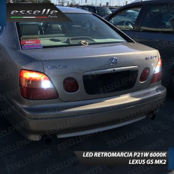 Coppia Lampade Luci Retromarcia P21W da 15 LED 6000K bianco Lexus GS MK2 Pre-Restying