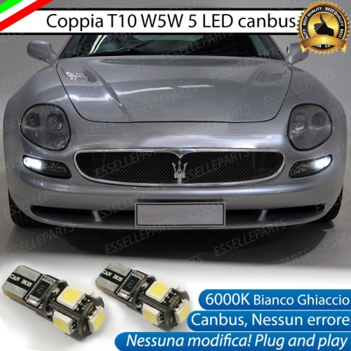 Luci posizione T10 W5W 5 LED Canbus Maserati GT