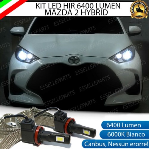 Kit Full LED HIR2 6400 LUMEN Anabbaglianti + Abbaglianti Mazda 2 HYBRID