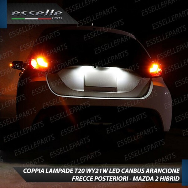 Coppia Lampade T20 W21W 35 LED CANBUS PER Mazda 2 HYBRID PER FRECCE DIREZIONALI POSTERIORI