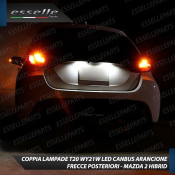 Coppia Lampade T20 W21W 35 LED CANBUS PER Mazda 2 HYBRID PER FRECCE DIREZIONALI POSTERIORI