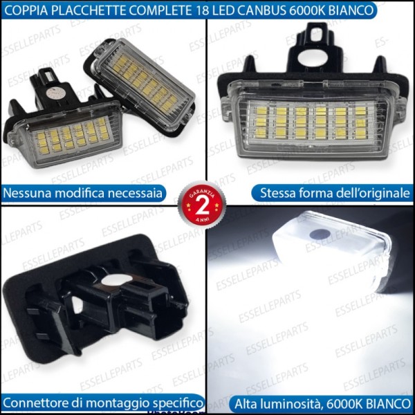 Placchette Luci targa 18 LED Canbus Mazda 2 HYBRID