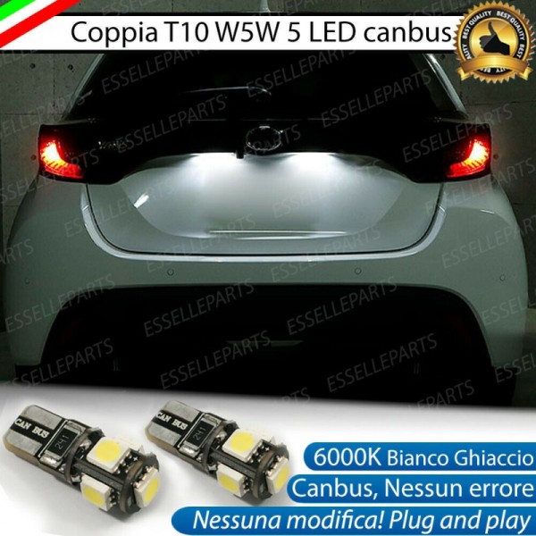 Luci Targa 5 LED Canbus 6000K per Mazda 2 HYBRID