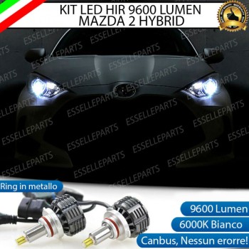 Kit LED Anabbaglianti + Abbaglianti coppia HIR 9600 LUMEN Mazda 2 HYBRID