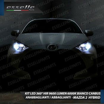 Kit LED Anabbaglianti + Abbaglianti coppia HIR 9600 LUMEN Mazda 2 HYBRID